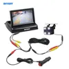 DIYKIT Kit telecamera di retromarcia per auto cablata da 4,3 pollici Monitor per auto Display LCD Sicurezza LED per visione notturna Telecamera per retromarcia per auto