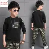 Meninos roupas terno crianças conjuntos de roupas crianças ternos menino para meninos roupas crianças esporte treino camuflagem conjunto y18914091524404