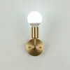 Minimalist Bedroom Wall Lamps European Bathroom Mirror Light Single Head Vintage Brass Wall Light for Corridor Balcony Bedside Sconce