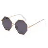 big vintage polygon sunglasses female octagon tinted clear sun glasses for women men metal frame uv4006013451