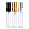 5 ml Atomizador Fina Névoa Garrafa de Vidro Mini Portátil Recarregáveis ​​Spray Fragrância Perfume Perfume Vazio Garrafa LX3222