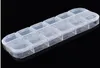 Nail Art 12 Leeg Compartiment Plastic Opbergdoos Oorbel Sieraden Bin Case Container naaiende dozen