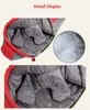 Stark fuktresistens Windtour Winter Varm bomulls sovsäck för camping 3D bomullsfyllning, lättare och mer andningsbar
