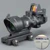 Trijicon ACOG -stil 4x32 Omfattning med Docter Mini Red Dot Light Sensor (svart) för jakt gratis frakt
