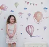 New Color Air Balloon Wall Stickers Girl Style Stickers Decorative Children039S Sala TV Wall Decoration Stickers5848271
