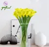 25 sztuk 35 cm / 13.78 "Długość Super Sztuczne Kwiaty Symulacja Calla Lily PU Kwiat na kwiat ślubu