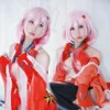 Coroa culpada YUZURIHA INORI peruca de cabelo comprido Cosplay com mantilha