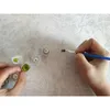 Zielony dom DIY Malowanie według numeru Krajobraz Nowoczesny Wall Art Zdjęcie Kaligrafia Malowanie farby akrylowej według liczb sztuki