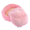 Princess Dog Bed Sofá macio para cães pequenos cães rosa Casa de filhote de cachorro Pet Dogp