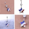 Body Jewelry body piercing Navel rings fashion Pentagram navel pendant rings umbilical nail T3C0112