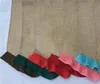 DIY Burlap Flag Jute Ruffles Blank Garden Flags Portable Blank Guide Flag Easter Garden Decorations 10 Colors SN020