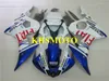 Wtrysk Morski Zestaw do Yamaha YZFR6 03 04 YZF R6 2003 2004 YZF600 ABS Top Blue White Wishings Set + Gifts YN31