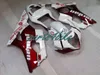 مجموعة fairings حمراء بيضاء لـ SUZUKI GSXR 1000 K3 2003 2004 fairing kit GSXR1000 03 04 هيكل السيارة GSXR1000 UT63