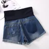 Rol zoom gescheurde gaten gewassen denim moederschap shorts zomer mode buik korte jeans voor zwangere vrouwen dunne zwangerschap heet