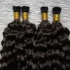 Pre bonded Curly Hair U Tip Human Hair Extensions Nautral Color Pre-bonded Full Head Brazilian Remy Hair