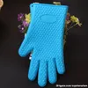 Silicone Cooking Gloves Heat Resistant Oven Glove Thick Cooking BBQ Grill Glove Oven Cooking Baking BBQ gloves Holder