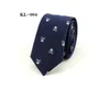 Men's Skull Tie Skinny 6cm Leisure Necktie Cartoon Butterfly Party Wedding Neckwear Casual Polyester Neckties 1200 Thick Business Red Black Purple