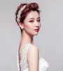 Romantic Wedding Bridal Crystal Headband Headpiece Rhinestone Ribbon Hair Band For Bride Hair Jewelry Women hair accessories2315993