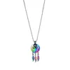 C798 Rainbow Color Dream Catcher Sun Face Pärlor Burpendant Essentiell Oljediffusor Aromaterapi Pearl Cage Locket Hängsmycke Halsband