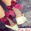 Moda Estate Nuove ragazze studenti Volant Fiore carino Bowknot A rete Caviglia Alta Maglia di pizzo Pesce Netto Calzini corti 10 paia / 20 pezzi