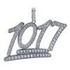 Bijoux pour hommes Hip Hop Iced Out 1017 Pendentif Diamant CZ Bling Brillant Créatif Hommes Chaîne En Or Pendentifs De Luxe Designer Collier Acces273d
