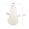 10 pieces/Lot Christmas Tree Ornaments Wood Chip elk Snowman Tree Deer Hanging Pendant Christmas Decoration Xmas Gift C5254