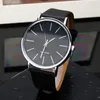 Ny ankomst elegant klassisk läderklocka märke man kvinna dam flicka unisex mode enkel design kvarts klänning handleds klocka reloj 306w