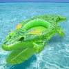 Inflatable Kids Baby Crocodile Swimming Ring Float Boat Seat Swim Pool Floaties Animal Floaties Newest Water Floats