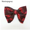 Mantieqingway Mode Grote Bowties voor Vrouwen Mens Bruidegom Bruiloft Vlinder Tie Polyester Bowtie Gravatas Slanke Black Cravat Neck Ties