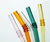 Drinking Straws glass Reusable Straws Metal Drinking Straw Bar Drinks Party wine Accessories 8MM and cleaning brush2186477