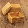 Natural Bamboo Soap Dish Soap Tray Holder Storage Soap Rack Plate Box Container for Bath Shower Plate Bathroom LX1082