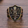 Mężczyźni pierścionek Top Selling Gothic Magical Stali Failless Diabeł biżuteria rowerowa Illuminati Pierścień stalowy dla mężczyzn274p