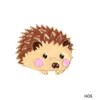1pc Lindo Hedgehog Dog Record Goldfish Ups Design Metal Broches Pines Enamel DIY Encantadora Dibujos Animados Hats Clips Regalo