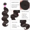 Grade 10a Brasiliansk Virgin Body Wave Mänskligt Hår 3/4 Bundles Obehandlat Brasilianska Rikt Human Hair Weave Hair Extensions Deals