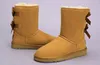 شتاء أستراليا الكلاسيكية أحذية الثلج WGG Tall Boots Real Leather Bailey Bowknot Women's Bow Knee Boot Shoes Xmas