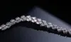 Luxury Jewelry Sparkling 18K White Gold Filled Marquise Topaz CZ Diamond Full Roma Bracelet Hot Party Women Bracelet For Lovers' Gift