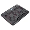 Freeshipping Super Quiet Laptop Cooler Cooling Pad Base USB 2 Fans Stand Fans voor 10 "tot 14" Notebook