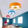 Cartoon Glass LED Football Boy's Room Ceiling Lamp Creative Kid's Room soccer Ceiling Light Children Bedroom Ceiling Lighting Fixtures