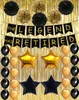 Banner di pensionamento felice per decorazioni per feste di pensionamento Forniture per feste di pensionamento in oro nero