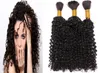 300g Human Braiding Hair Bulk No Attachment Mongolian Afro Kinky Curly Bulk Hair For Braiding 3Pcs Crochet Braids YUNTIAN HAIR