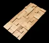 3D деревянные мозаичные плитки интерьер Декор стены плитка строительные принадлежности главная отель бар ресторан дизайн мозаика плитка узоры из натурального дерева мозаика