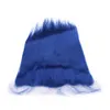 Peruaanse blauwe kleur Menselijk haar weeft extensions met frontaal Recht Donkerblauw Maagdelijk haarbundels Deals met 13x4 kanten frontale sluiting