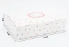 Bing, 14x14x5cm, caixa de presente magnética de impressão de cereja branca, embalagem de caixa de papel para cookies / chocolate, caixa de presente de casamento para hóspede