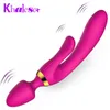 Khalesex 3 Point Vibrators for Women G Spot Clitoris Anal Dildo Vibrator Silikon Vuxen Sexleksaker för Kvinna Sex Products Shop Y1890804