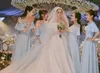 Voile de mariage Long 2T, 15m de largeur et 3m de longueur, bord de ruban en Tulle blanc ivoire, voile de mariage à deux couches, voile de mariée entier 6107426