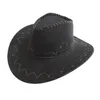 DHL män cowboy hattar vuxna barn multi-färger casual hat suede wild west fancy klänning män damer cowgirl unisex wide brima hattar