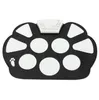 6Pcs/set 39x 27.5x2.5cm Silica Gel Foldable Portable Roller Up USB Electronic Drum Kit+2 Drum Sticks+2 Foot pedals