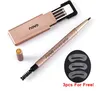 3PcSet Makeup Waterproof Eyebrow Pencil With 3Pcs Pencil Refill 3Pcs Eye Template Eye Brow Make Up Tools Kits2443389