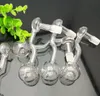 Pot de combustion concave aux champignons Bongs en verre en gros Accessoires de tuyau de narguilé en verre