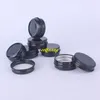 500pcs/lot 15g Black Aluminum Jar 15ML Empty Small Lip Oil Cosmetic Eye Cream Bottle Batom Travel Lotion Tin Container